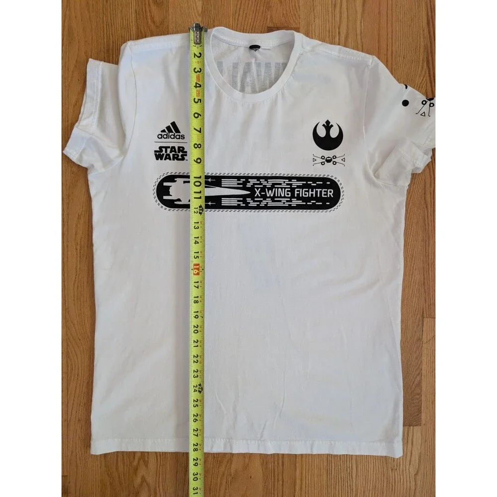 Star Wars Adidas Luke Skywalker #7 X-Wing Soccer Jersey T-Shirt Mens Large